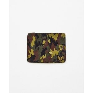 Zara Bags - Zara Military Print Patches Clutch Bag Zara Bags - Zara Military Print Patches Clutch Bag